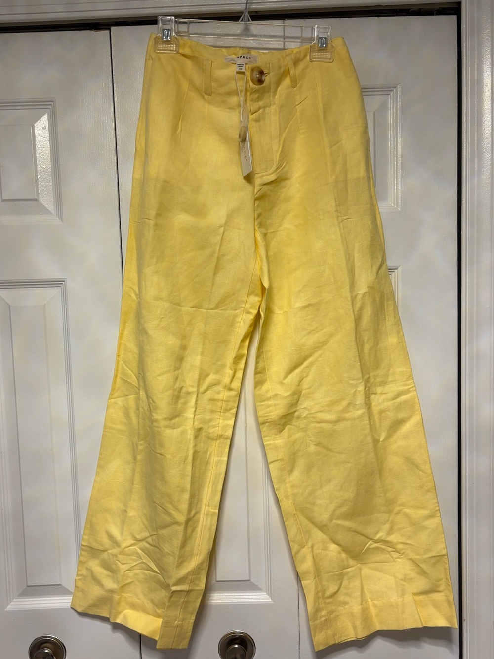NWT l*space Lemon Yellow Wide-Leg Trousers XS